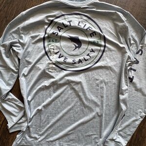 Salt Life Light Gray Long Sleeve Tee Dri-Fit
NWT SIZE MEDIUM